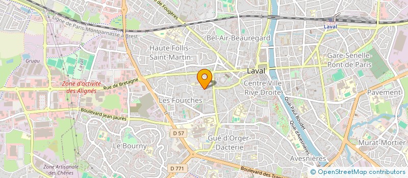 localisation de l'entreprise ASS PROMOTION CLASSES PATRIMOINE MAYENNE à LAVAL