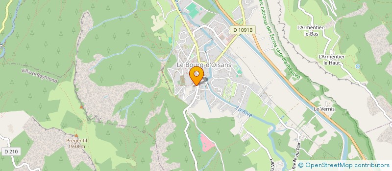 localisation de l'entreprise ASS PROMOTION DE L'AGRICULTURE EN OISANS  LE BOURG-D'OISANS