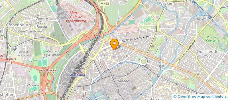 localisation de l'entreprise ASS PROMOTION DE L'  ESCRIME STRASBOURG ET SA  COMMUNAUTE URBAINE  STRASBOURG
