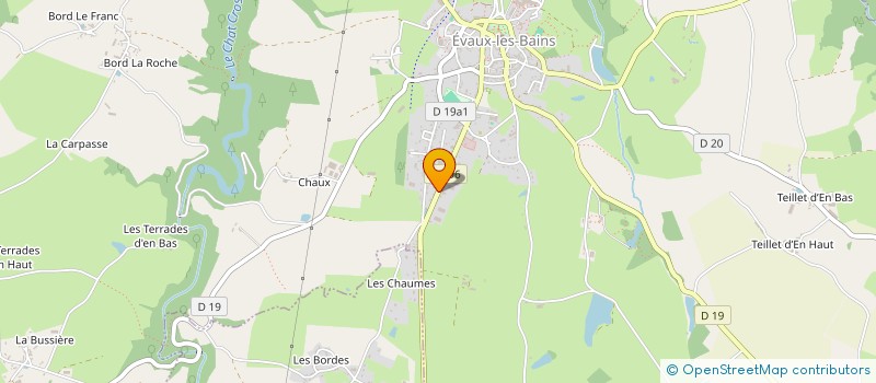 localisation de l'entreprise ASS PROMOTION DE LA CULTURE ET DE L ART  EVAUX-LES-BAINS