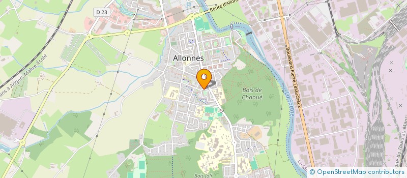 localisation de l'entreprise ASS PROMOTION DEVELOP DIRECTION JEUNESSE  ALLONNES