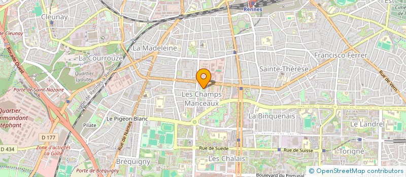 localisation de l'entreprise ASS PROMOTION FILM ANIMATION à RENNES