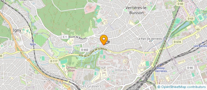 localisation de l'entreprise ASS PROMOTION FORMAT PROFESSIONNELLE à VERRIERES-LE-BUISSON