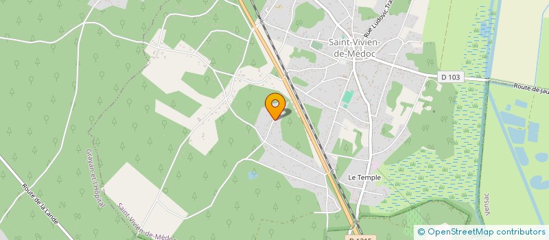 localisation de l'entreprise ASS PROMOTION HABITAT ECOLOGIQUE EN MEDOC  SAINT-VIVIEN-DE-MEDOC