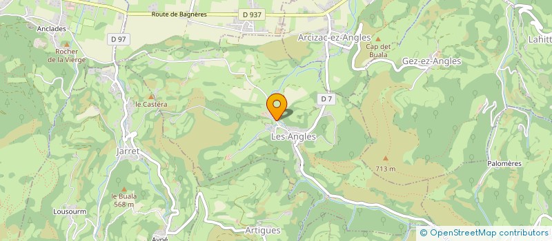 localisation de l'entreprise ASS PROMOTION JEUNES ARTISTES FRANCAIS  LES ANGLES