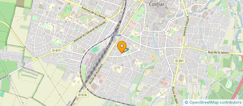 localisation de l'entreprise ASS PROMOTION MEDECINE MILIEU PENITENTIA  COLMAR