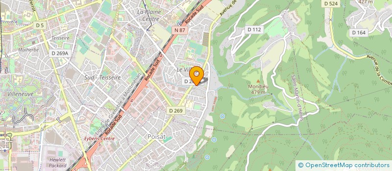 localisation de l'entreprise ASS PROMOTION RADIOS RURALES MASSIF ALPE  SAINT-MARTIN-D'HERES