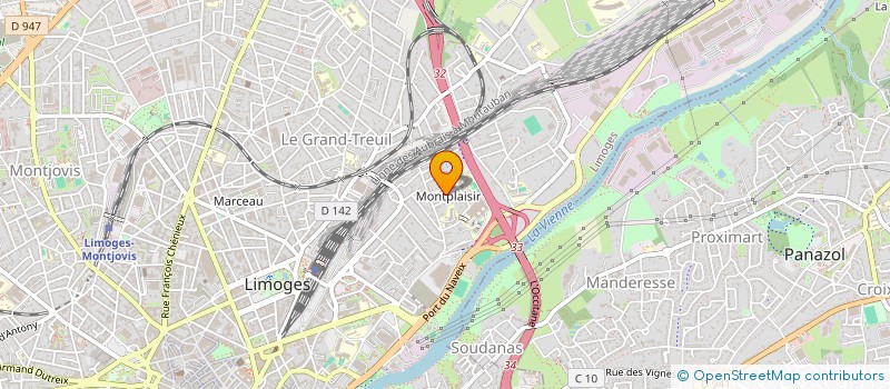 localisation de l'entreprise ASS PROMOTION RENOUVEAU FETES POPULAIRES à LIMOGES