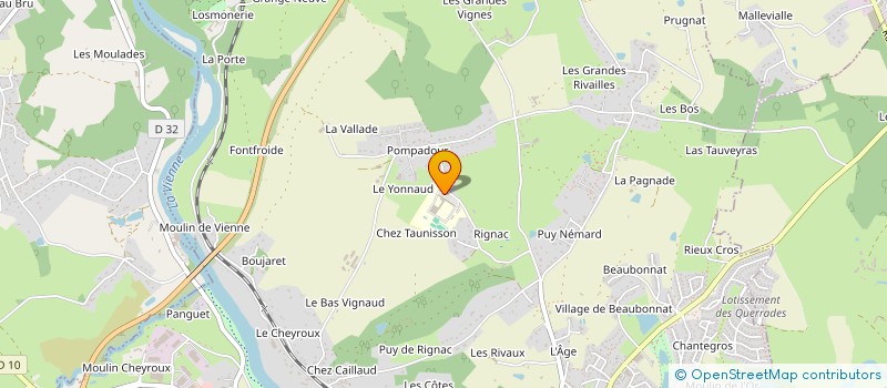 localisation de l'entreprise ASS PROMOTION SOCIALE AVEUGLES HANDICAPE  AIXE-SUR-VIENNE