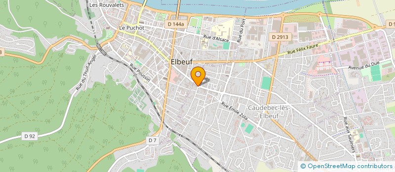 localisation de l'entreprise ASS PROMOUVOIR CULTURE EMPLOI TOURISME  CAUDEBEC-LES-ELBEUF