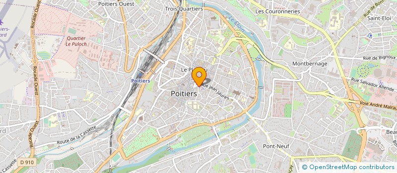 localisation de l'entreprise ASS PROMOUVOIR TRAVAUX PEDAGOG EC COMMER à POITIERS