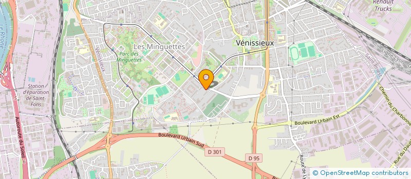 localisation de l'entreprise ASS PROMPT EVOLUTION  VENISSIEUX