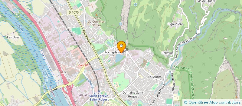 localisation de l'entreprise ASS PROPRIETAIRES COTTAGES ROCHEPLAINE  SAINT-EGREVE