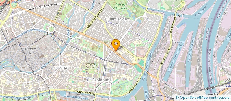 localisation de l'entreprise ASS PROSPECTIVE RHENANE AUJOURD'HUI 92 à STRASBOURG