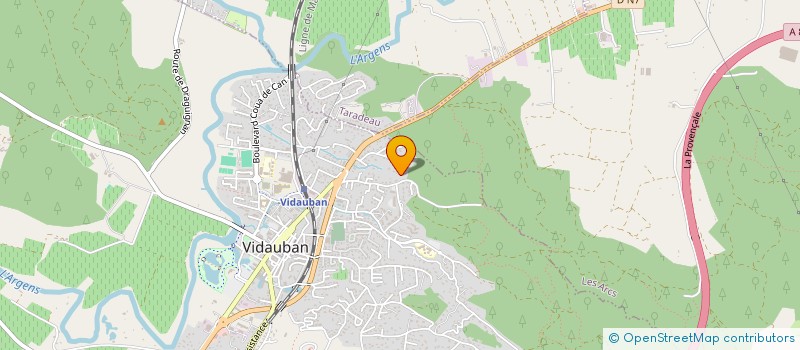 localisation de l'entreprise ASS PROT ENVIR SUR COMMUNE VIDAUBAN ET DEPT VAR  VIDAUBAN