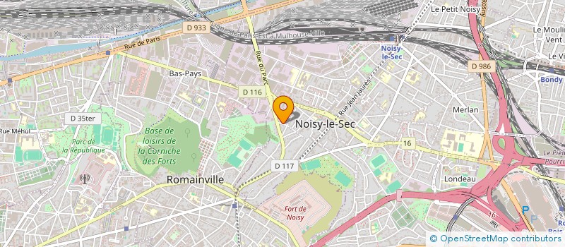 localisation de l'entreprise ASS PROTECT ENVIRON DEFENS HABITANT PARC à NOISY-LE-SEC