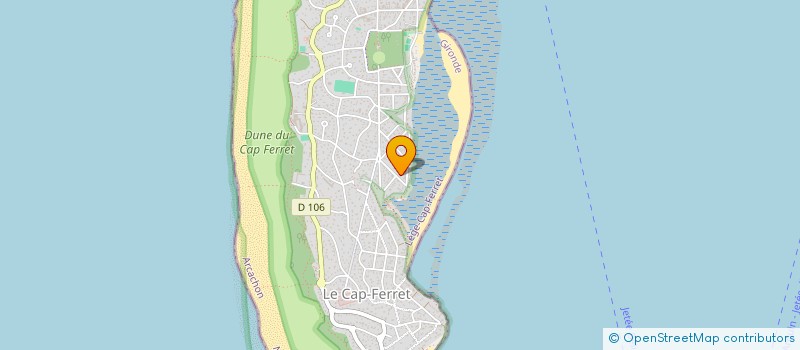 localisation de l'entreprise ASS PROTECTION AMENAGEMENT CAP FERRET  LEGE-CAP-FERRET