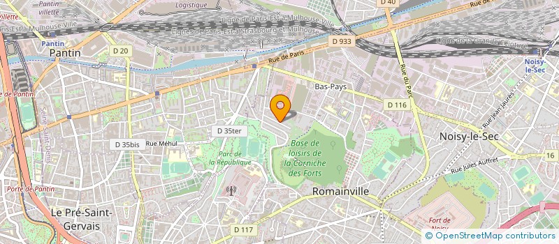 localisation de l'entreprise ASS PROTECTION ANIMALE ROMAINVILLE à ROMAINVILLE