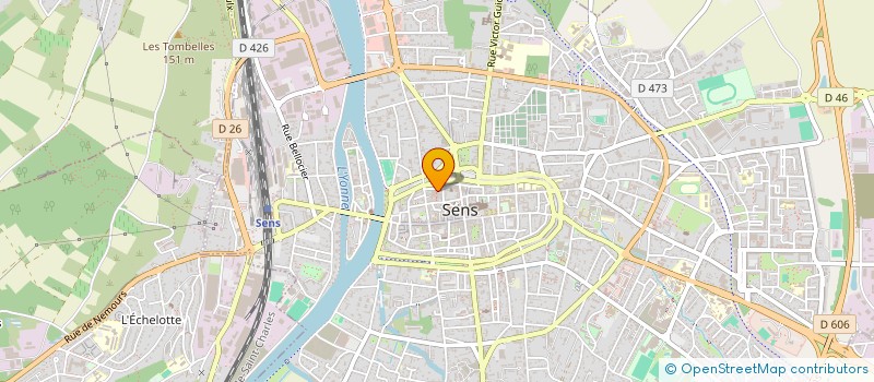 localisation de l'entreprise ASS PROTECTION CIVILE à SENS