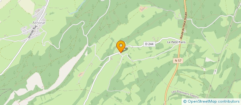 localisation de l'entreprise ASS PROTECTION CIVILE ANTENNE BESANCON  LES PREMIERS SAPINS