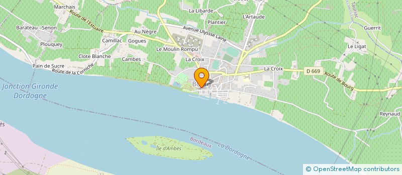 localisation de l'entreprise ASS PROTECTION CIVILE CANTON DE BOURG  BOURG