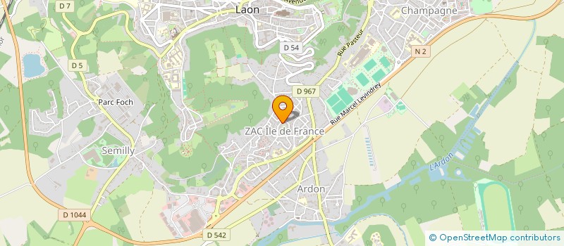localisation de l'entreprise ASS PROTECTION DE LA MONTAGNE DE LAON à LAON
