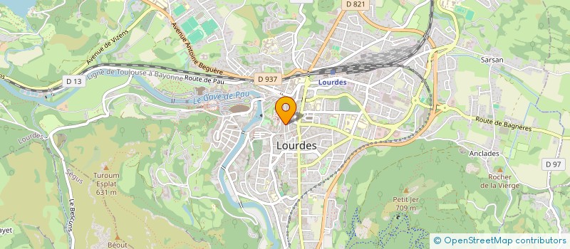 localisation de l'entreprise ASS PROTECTION DE LA VIE ET SANTE  LOURDES