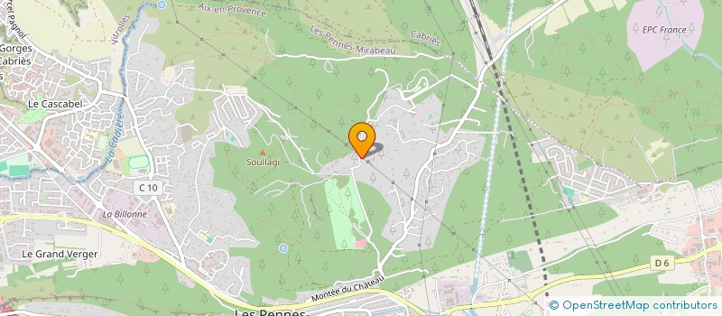 localisation de l'entreprise ASS PROTECTION PISTES CHE FORESTIERS à LES PENNES-MIRABEAU