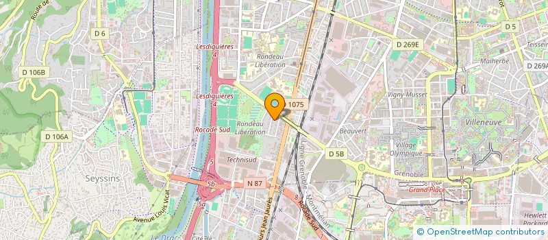 localisation de l'entreprise ASS PROTESTANTE EVANGELIQUE GRENOBLE SUD à GRENOBLE