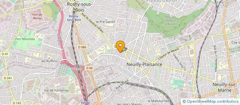 localisation de l'entreprise ASS PROTESTANTE PARTAGE ENTRAIDE LIAISON à ROSNY-SOUS-BOIS