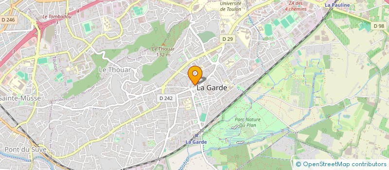 localisation de l'entreprise ASS PROV.COT.AZUR LOISIRS DIVERTISSEMENT à LA GARDE