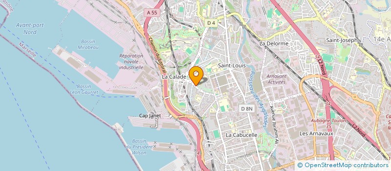 localisation de l'entreprise ASS PROVENCALE DE GERONTOLOGIE à MARSEILLE