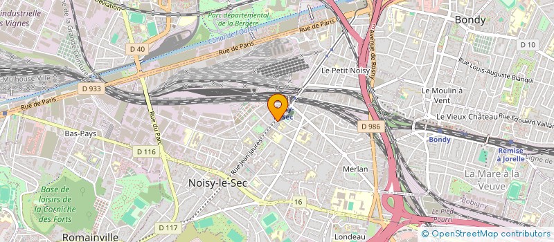 localisation de l'entreprise ASS PROXIM'AIDE ADMR à NOISY-LE-SEC
