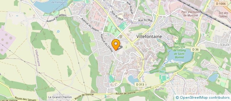 localisation de l'entreprise ASS PSYCHE SOMA  VILLEFONTAINE