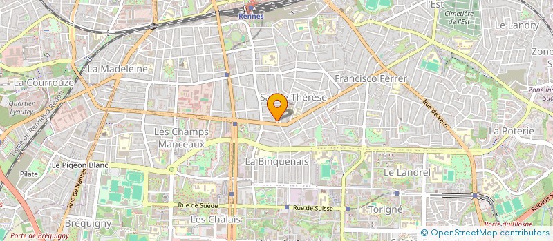 localisation de l'entreprise ASS PSYCHOMOTRICIENS DE L'OUEST à RENNES