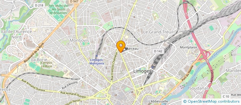 localisation de l'entreprise ASS PUBLICATION LES NOUVELLES INF à LIMOGES