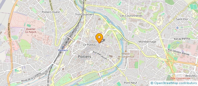 localisation de l'entreprise ASS  PUBLICATION SPORT POUR VOUS  POITIERS