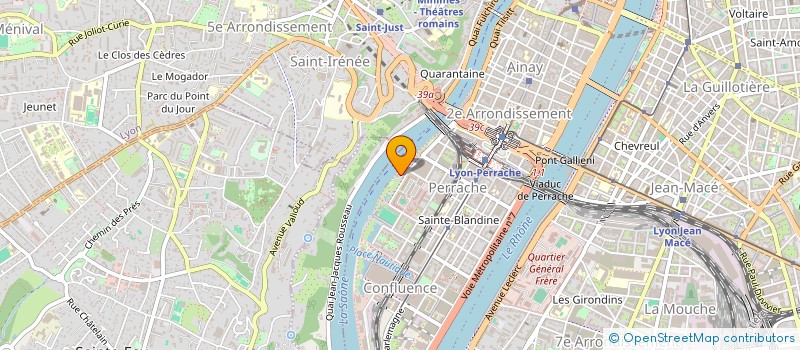 localisation de l'entreprise ASS PULS ART  LYON 2EME