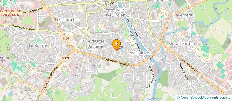 localisation de l'entreprise ASS PUNCHS à LAVAL