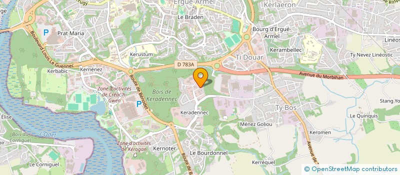 localisation de l'entreprise ASS PUPILLES ENSEIGN PUBLIC FINISTERE à QUIMPER