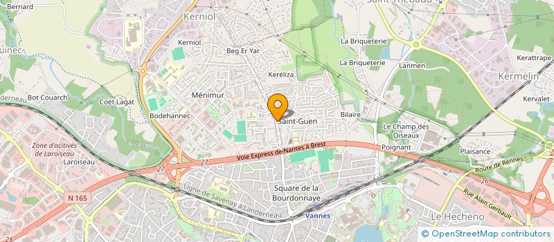 localisation de l'entreprise ASS PUPILLES ETUDIANTS POUR LA VILLE à VANNES