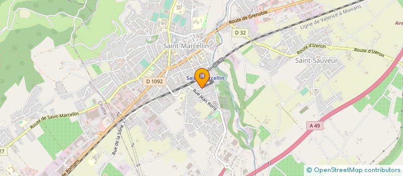 localisation de l'entreprise ASS  PYRO TECH à SAINT-MARCELLIN