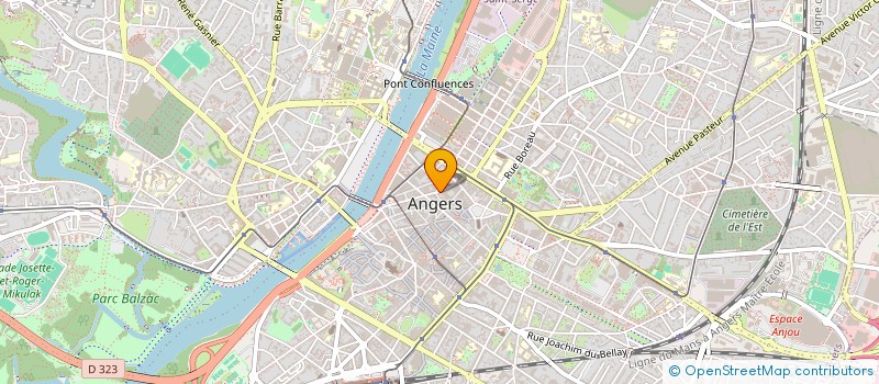 localisation de l'entreprise ASS QI COMMUNICATION à ANGERS