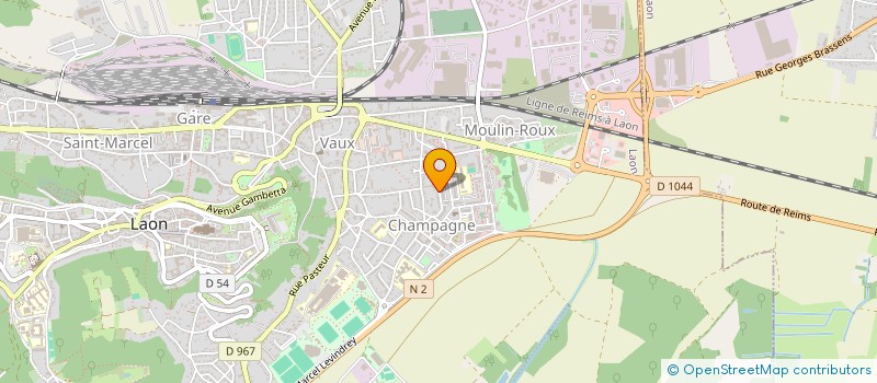 localisation de l'entreprise ASS QUARTIER CHAMPAGNE RESIDENTS à LAON