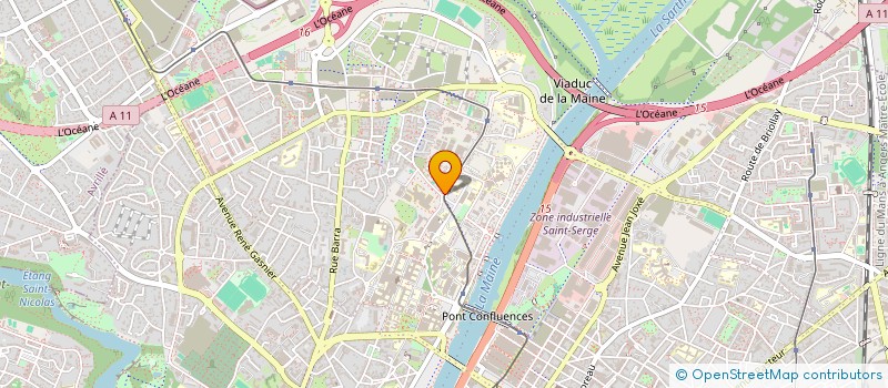 localisation de l'entreprise ASS QUARTIER DES CAPUCINS à ANGERS