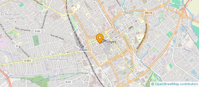 localisation de l'entreprise ASS QUARTIER DES QUINZE VINGT à TROYES