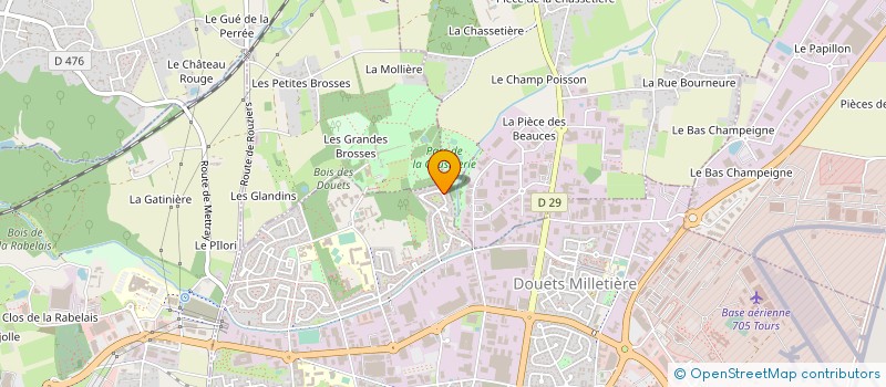localisation de l'entreprise ASS QUARTIERS DOUETS MILETIERE à TOURS