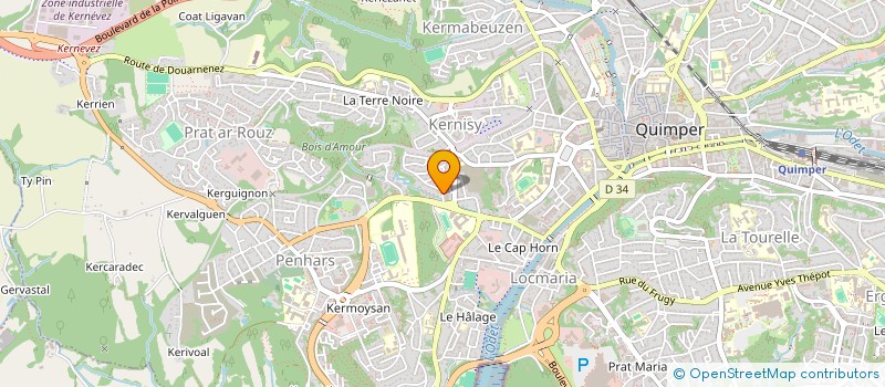 localisation de l'entreprise ASS QUIMPEROISE RETRAITES & PERSON AGEES à QUIMPER