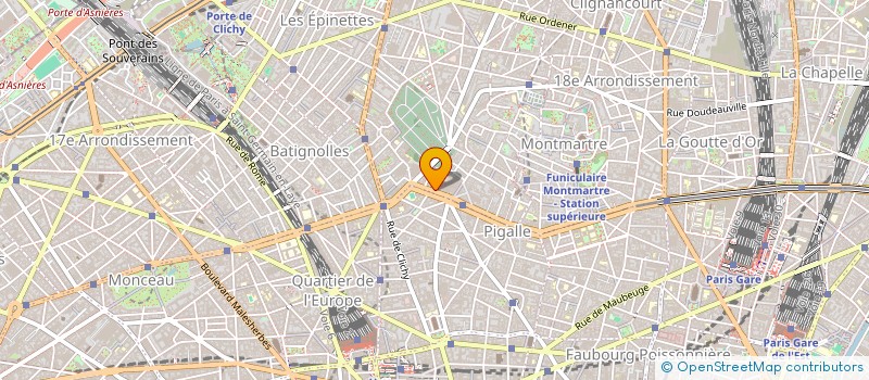 localisation de l'entreprise ASS  R I D C CENTRE DE CHOREGRAPHIE  PARIS