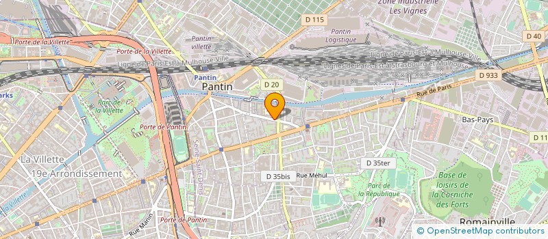 localisation de l'entreprise ASS R KING TECHNICS PRODUCTION  PANTIN